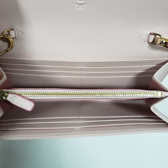 MCM Women's Patricia Visetos Flap Wallet - Powder Pink - Picture 4 of 6